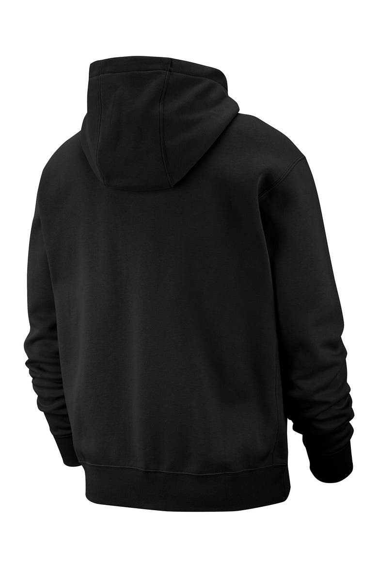 Men's Club Zip-Up Logo Hoodie, Alternate, color, BLACK/WHITE