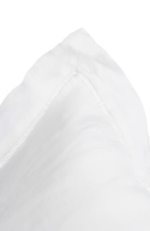 Melange Home Linen Ladder Hem Euro Sham Set