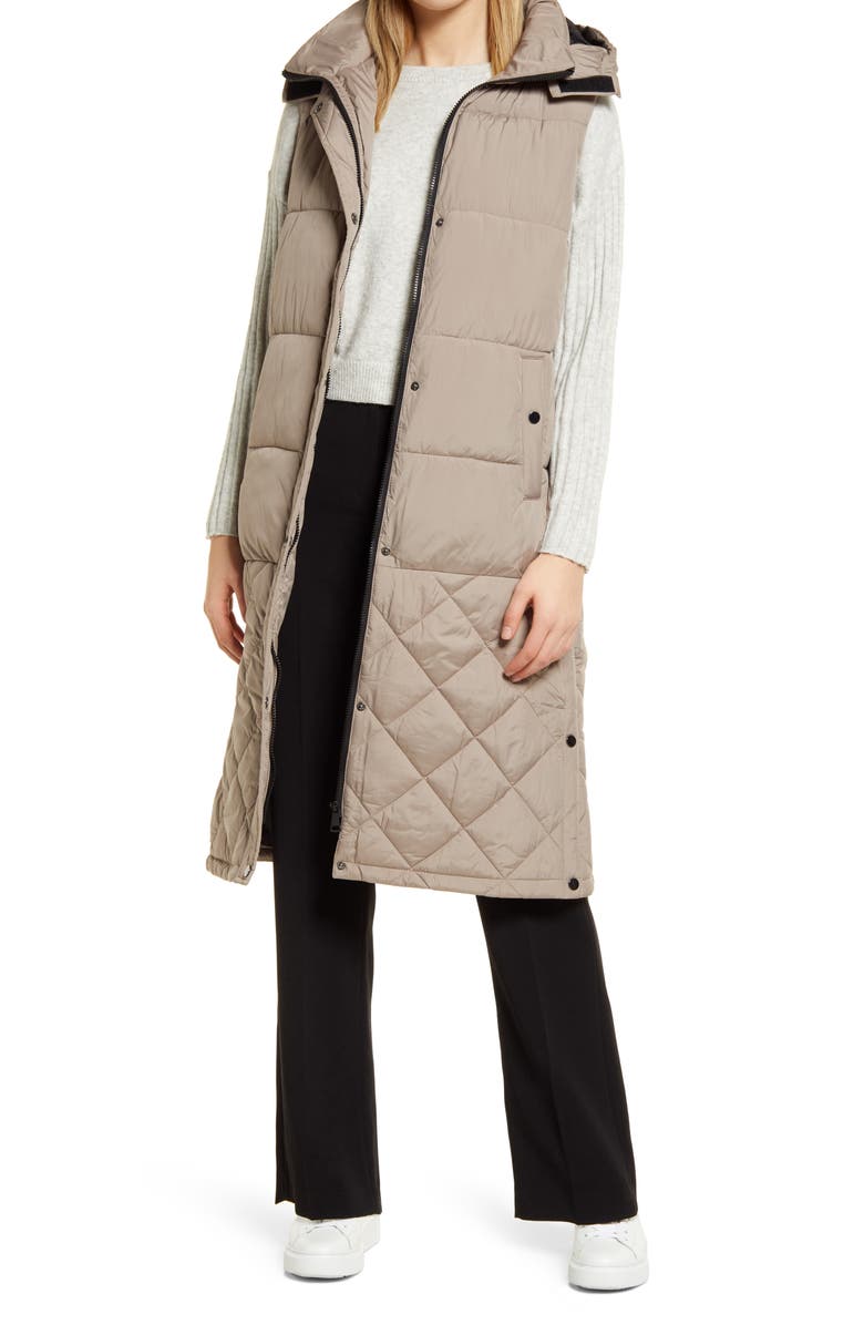 Nordstrom Mix Quilt Puffer Vest, Main, color,