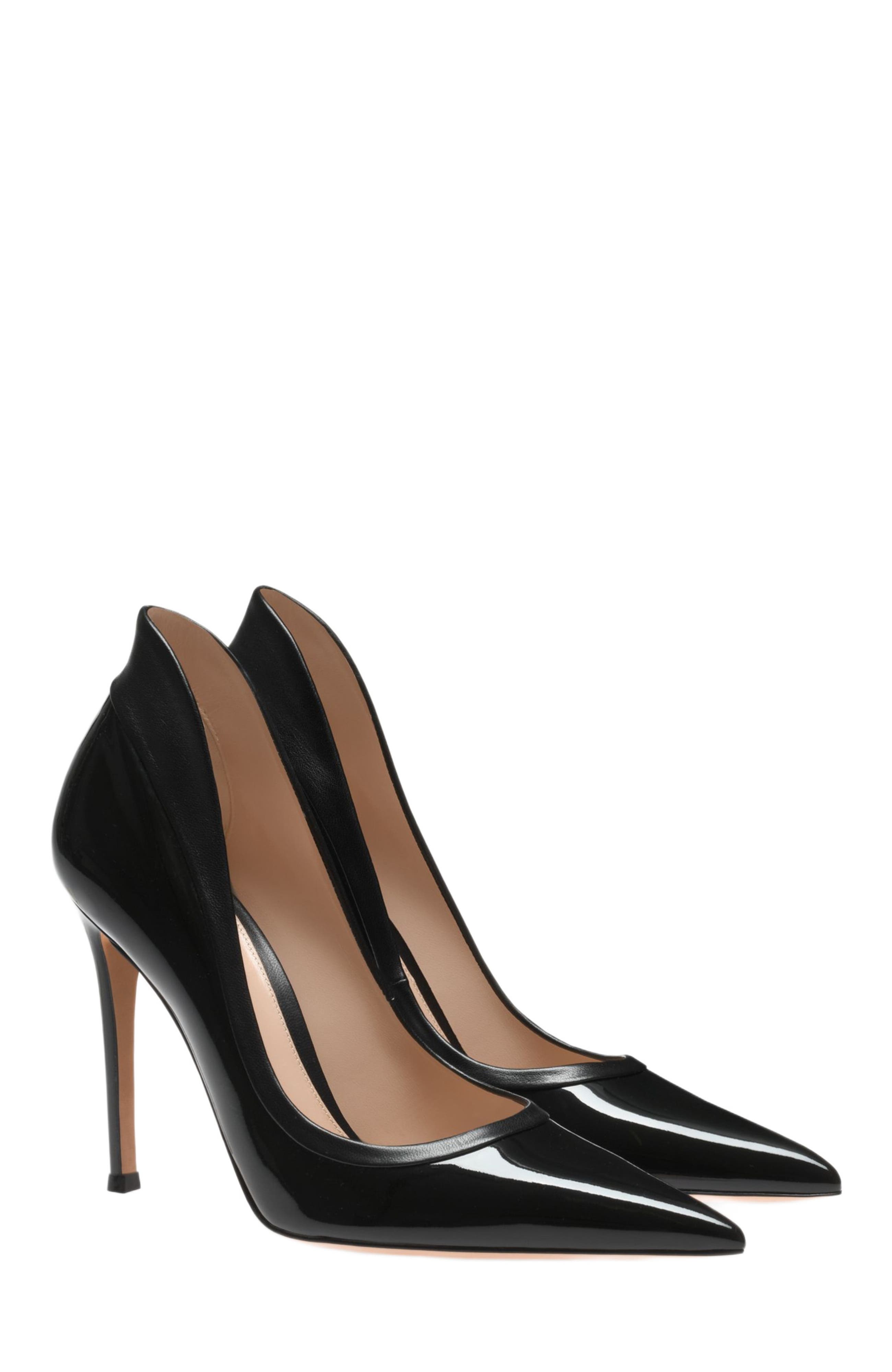 Gianvito Rossi Tuxedo Pumps, Alternate, color, Black