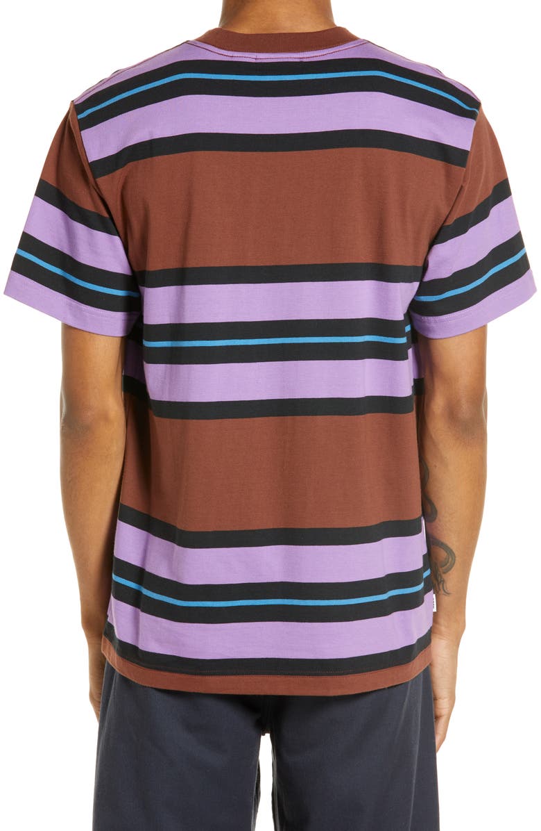 Obey Men's Buena Stripe Organic Cotton T-Shirt, Alternate, color, 