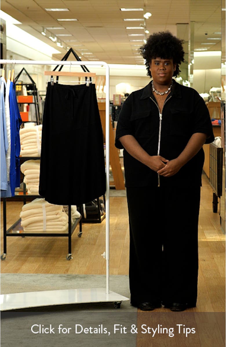 Nora Drawstring Midi Skirt, sales video thumbnail