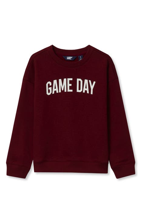 Boys Husky Graphic Crew Neck Sweatshirt