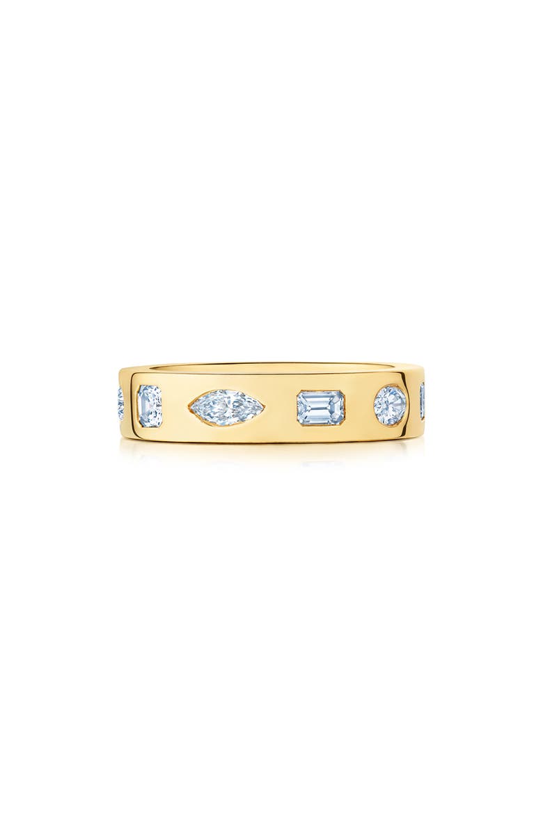 Multi Shape Diamond Stacking Ring, Main, color, YELLOW GOLD