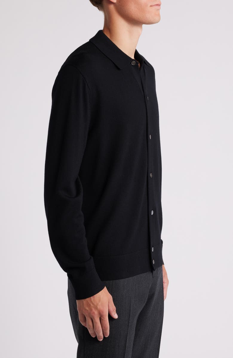 Theory Collared Merino Wool Cardigan, Alternate, color,