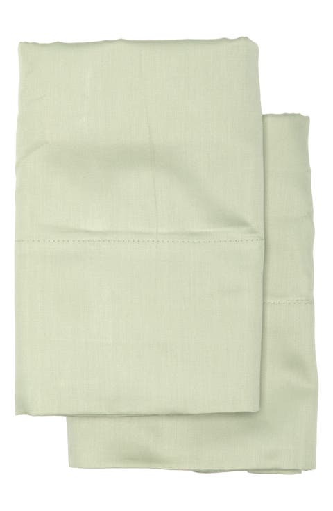 Set of 2 460 Thread Count Cotton Sateen Pillowcases