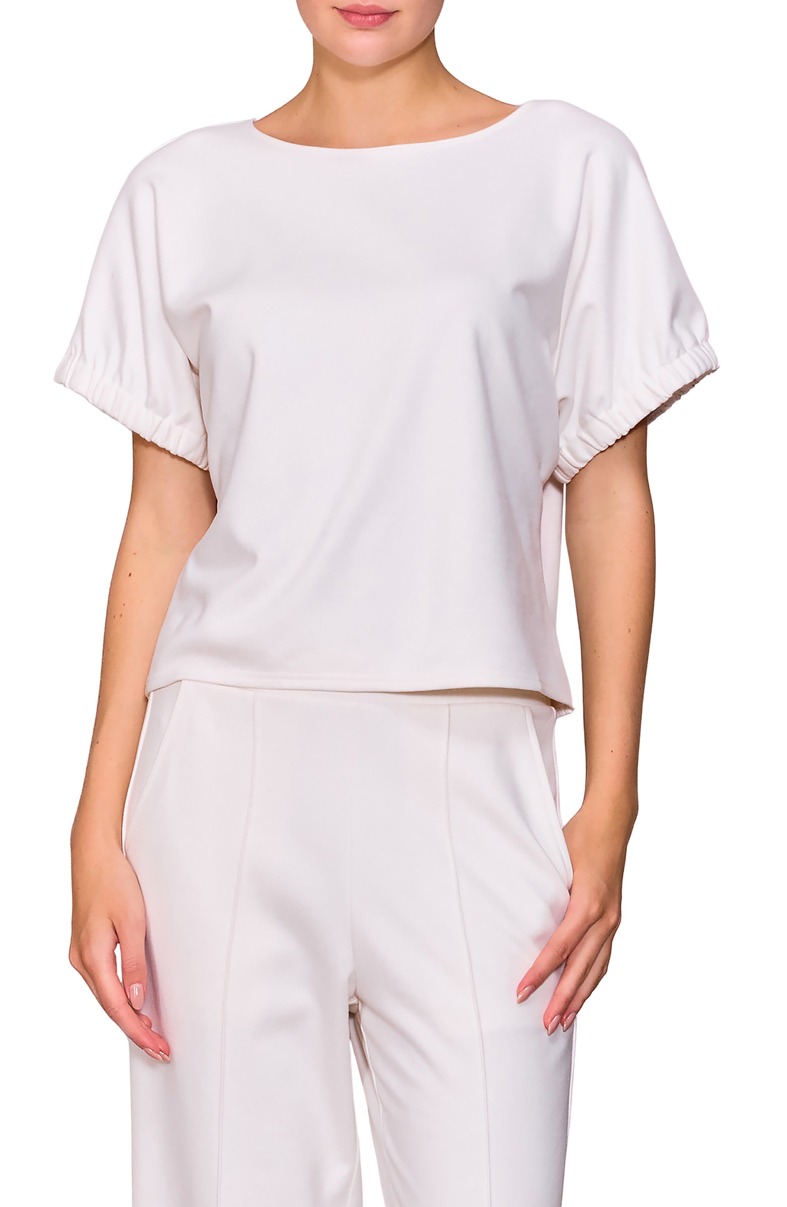 MELLODAY Puff Sleeve Knit Top