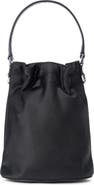 STAUD Lila Satin Mini Bucket Bag
