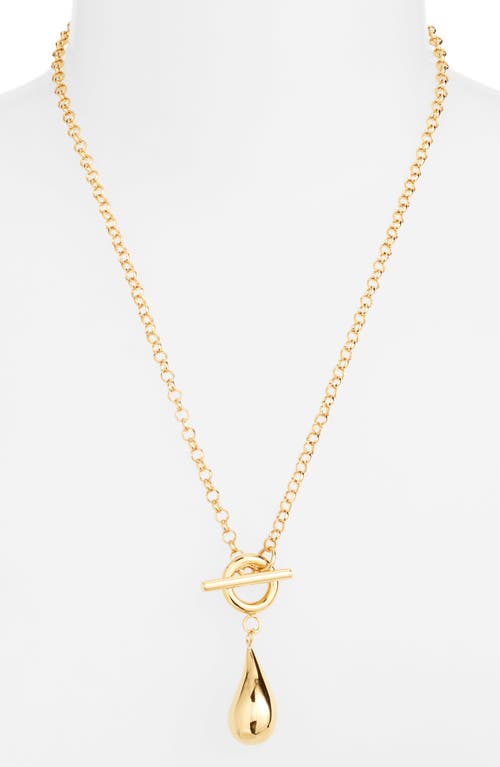 Shop Soko Maxi Dash Pendant Necklace In Gold
