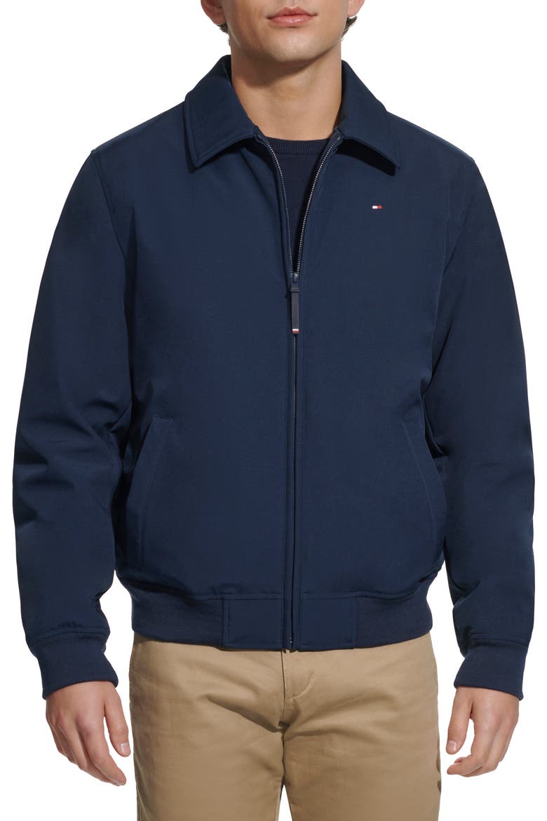 Softshell Bomber Jacket, Main, color, MIDNIGHT