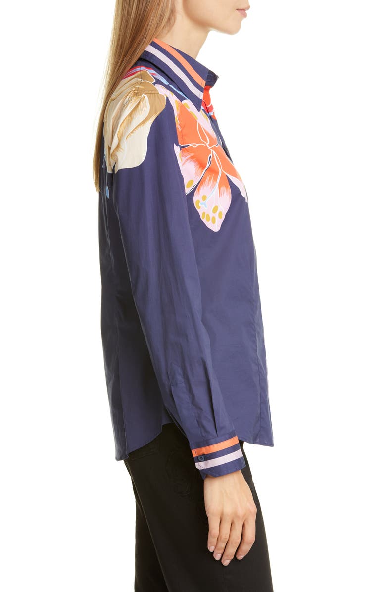 Etro Pop Lily Print Shirt, Alternate, color,