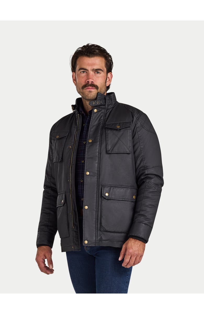 Raging Bull Wax Effect Jacket, Main, color, Black