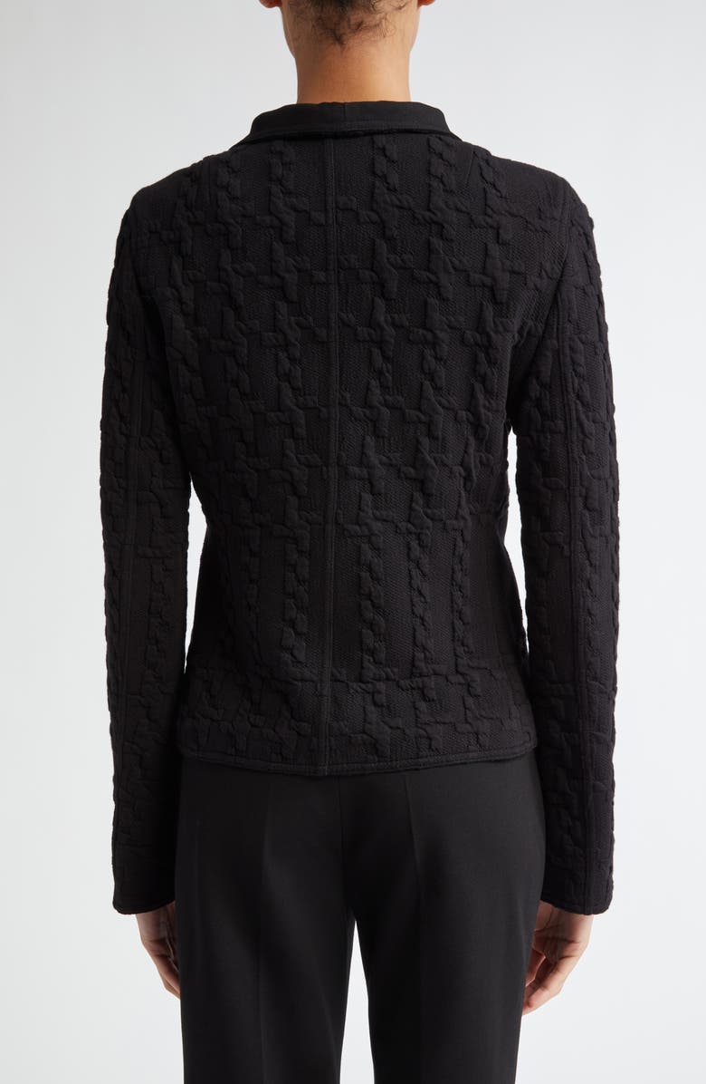 Akris punto Jacquard Biker Jacket, Alternate, color, 