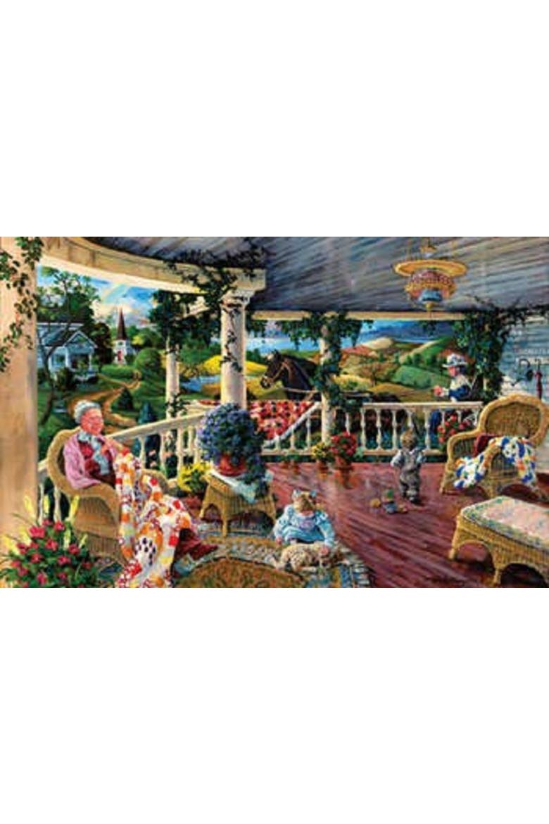 Afternoon with Grandma a 1000 piece Jigsaw Puzzle for Adults, Alternate, color, Multicolor