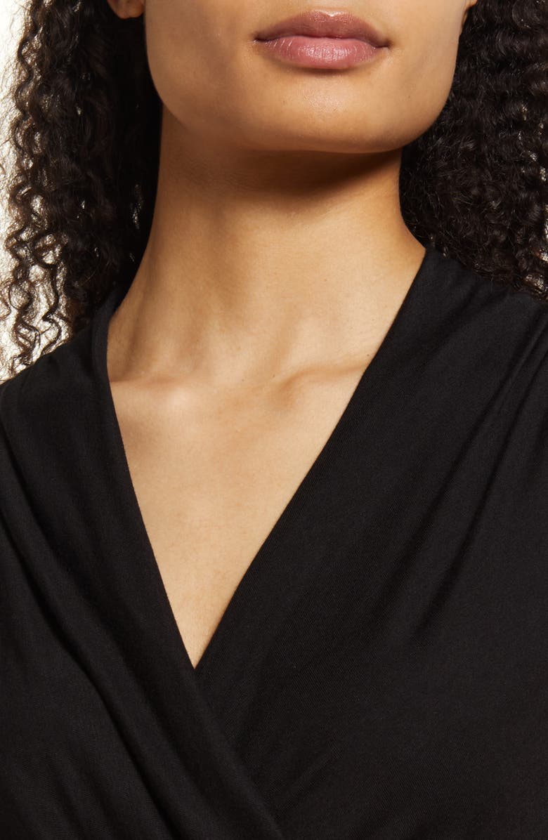 Loveappella Cross Drape Sleeveless Top, Alternate, color,