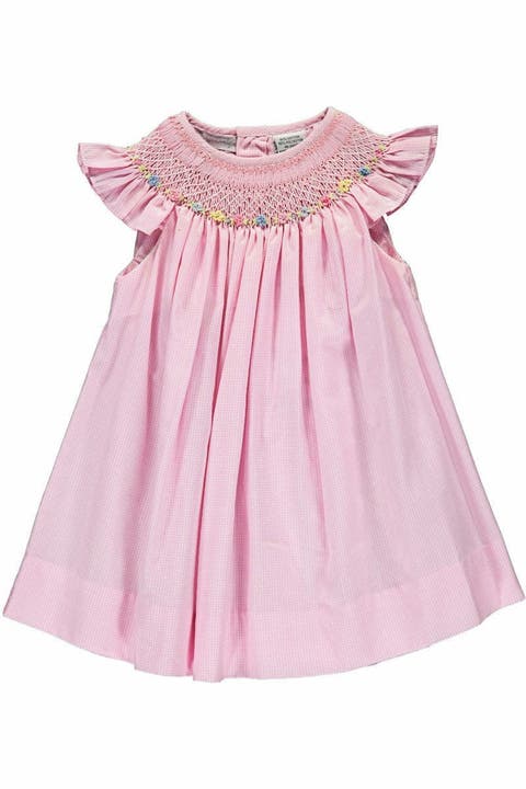 Girl White Bishop Dress 9M - Baby
