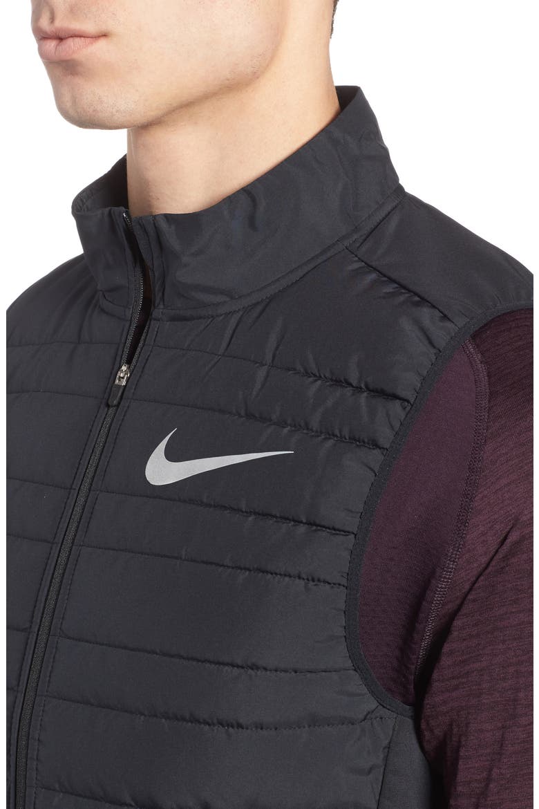 Essential Running Vest, Alternate, color, BLACK/ BLACK/ METALLIC SILVER