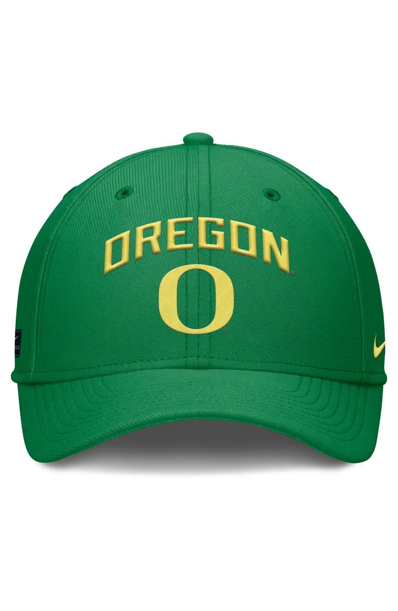 Nike Men's Nike Green Oregon Ducks 2025 On-Field Rise Performance Flex Hat, Alternate, color, 