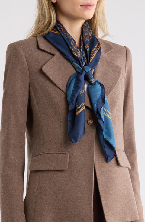 Paisley Satin Square Scarf