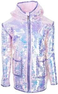 Lola + The Boys Lola & the Boys Kids' Magic Sequin Rain Jacket