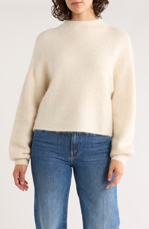 Suri Alpaca Blend Funnel Neck Sweater