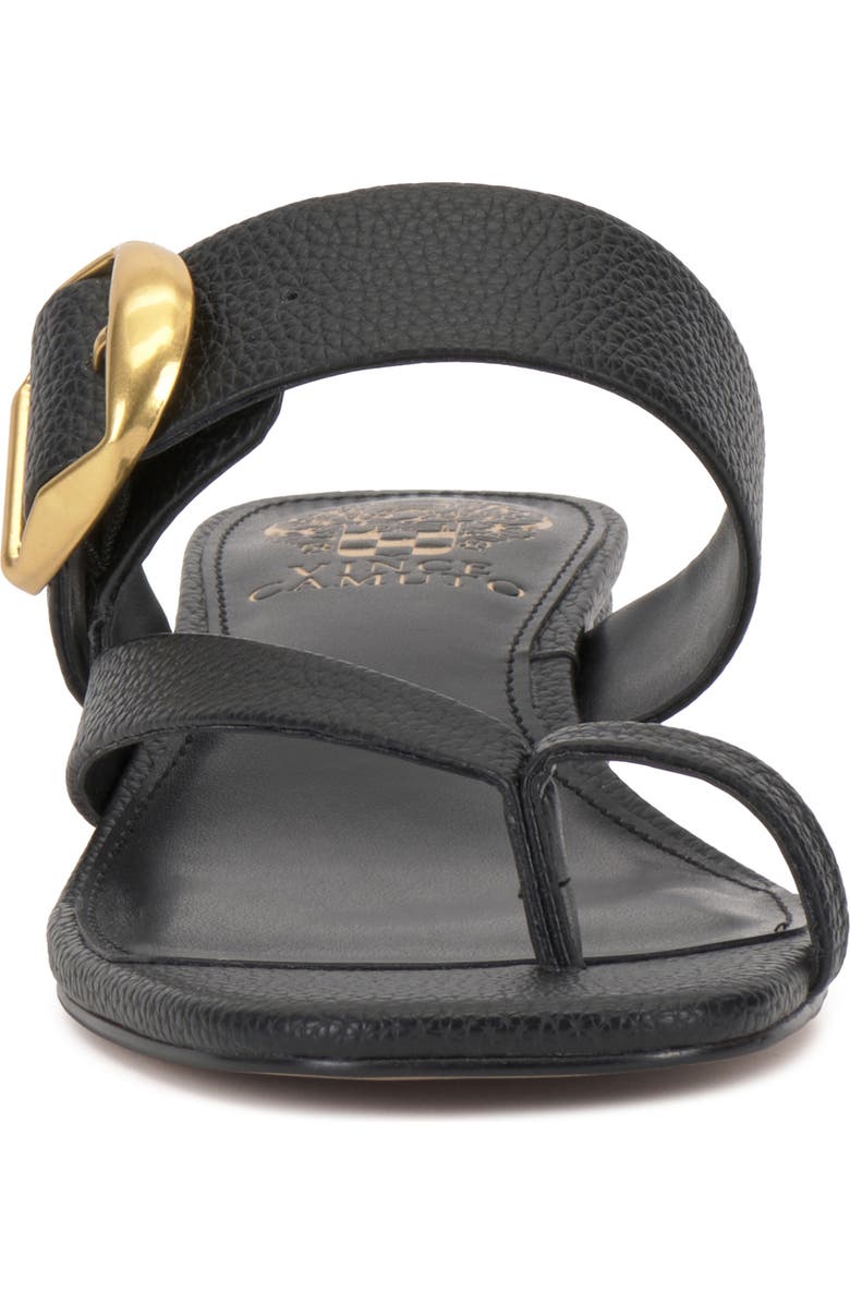 Vince Camuto Laynnie Toe Loop Sandal, Alternate, color, Black Pl Souffle