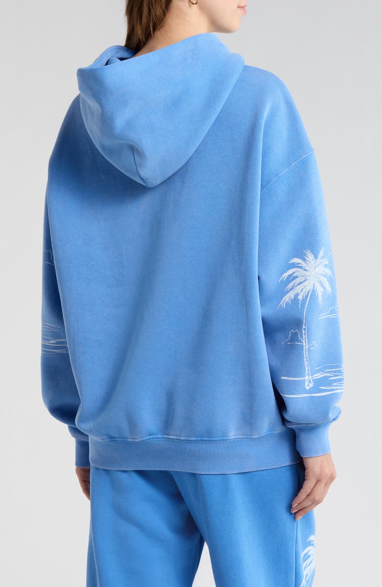 PacSun A Beautiful Life Oversize Graphic Hoodie, Alternate, color, Blue