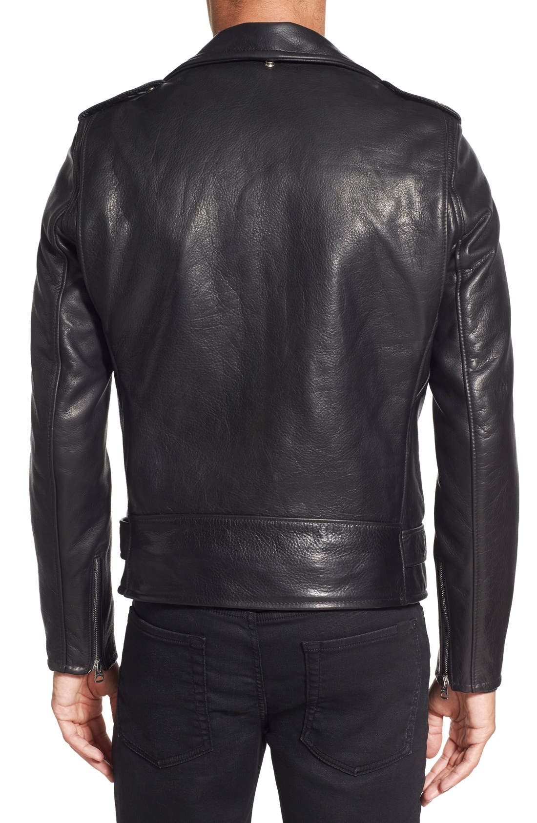 Schott NYC '50s Cowhide Leather Moto Jacket — фото 7