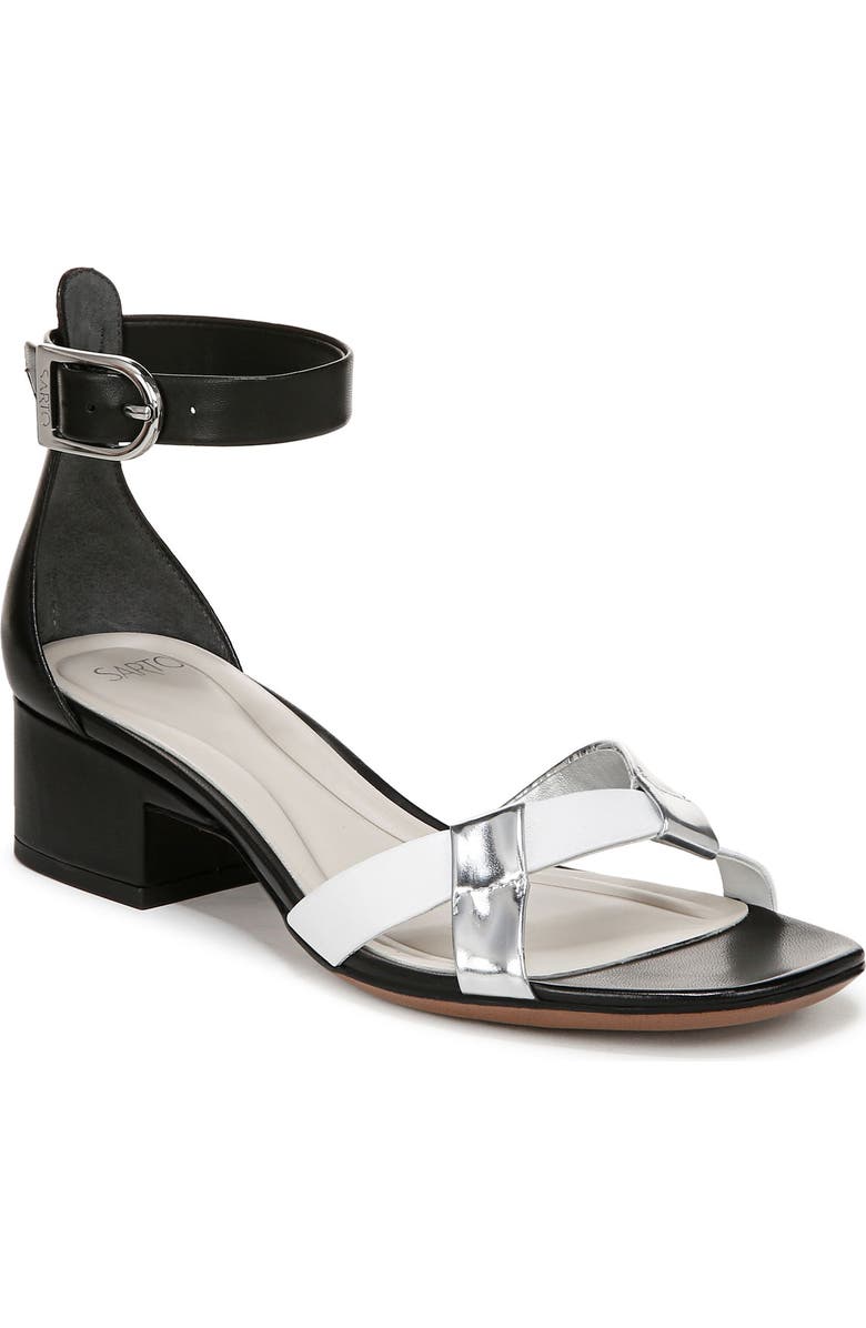 SARTO by Franco Sarto Nerissa Ankle Strap Sandal, Main, color, Black Multi
