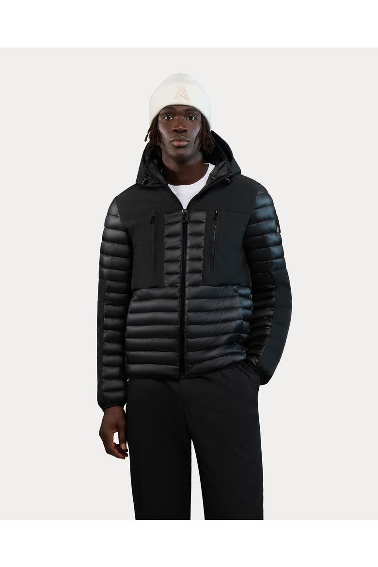 Cliff Lightweight Packable Puffer, Main, color, Black