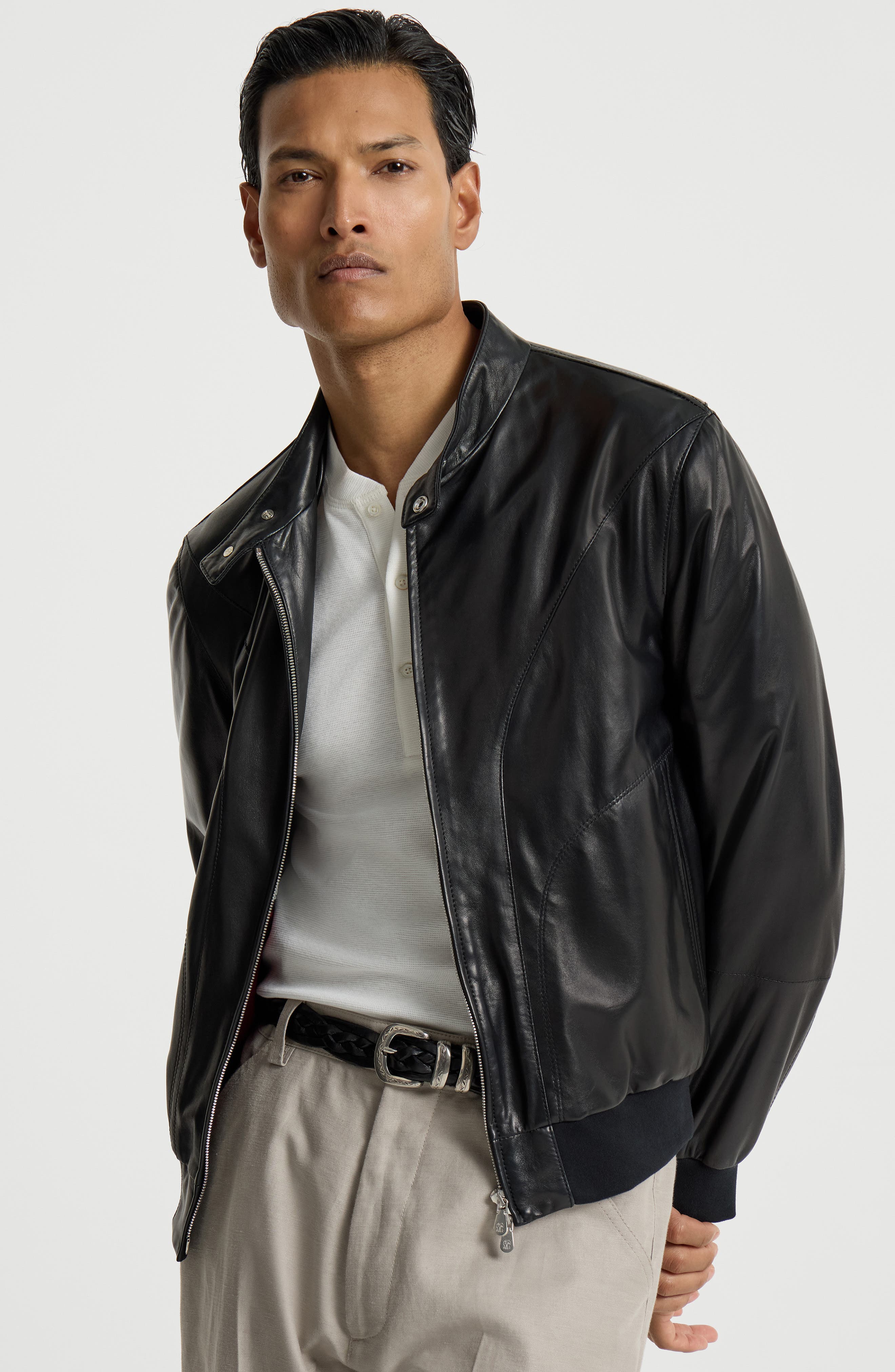 Brunello Cucinelli Nappa leather jacket — фото 5