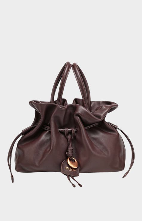 Cloud Genuine Pebble Leather Top Handle Bag