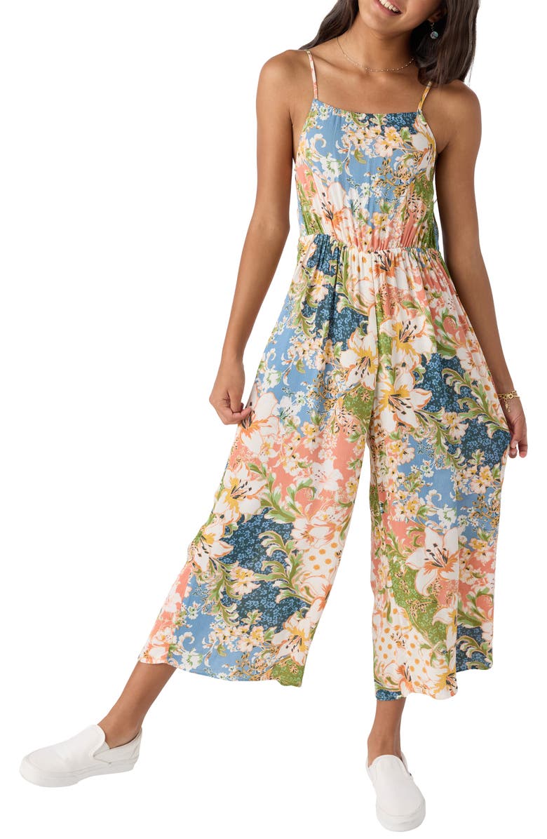 O'Neill Kids' Liana Floral Jumpsuit, Alternate, color,