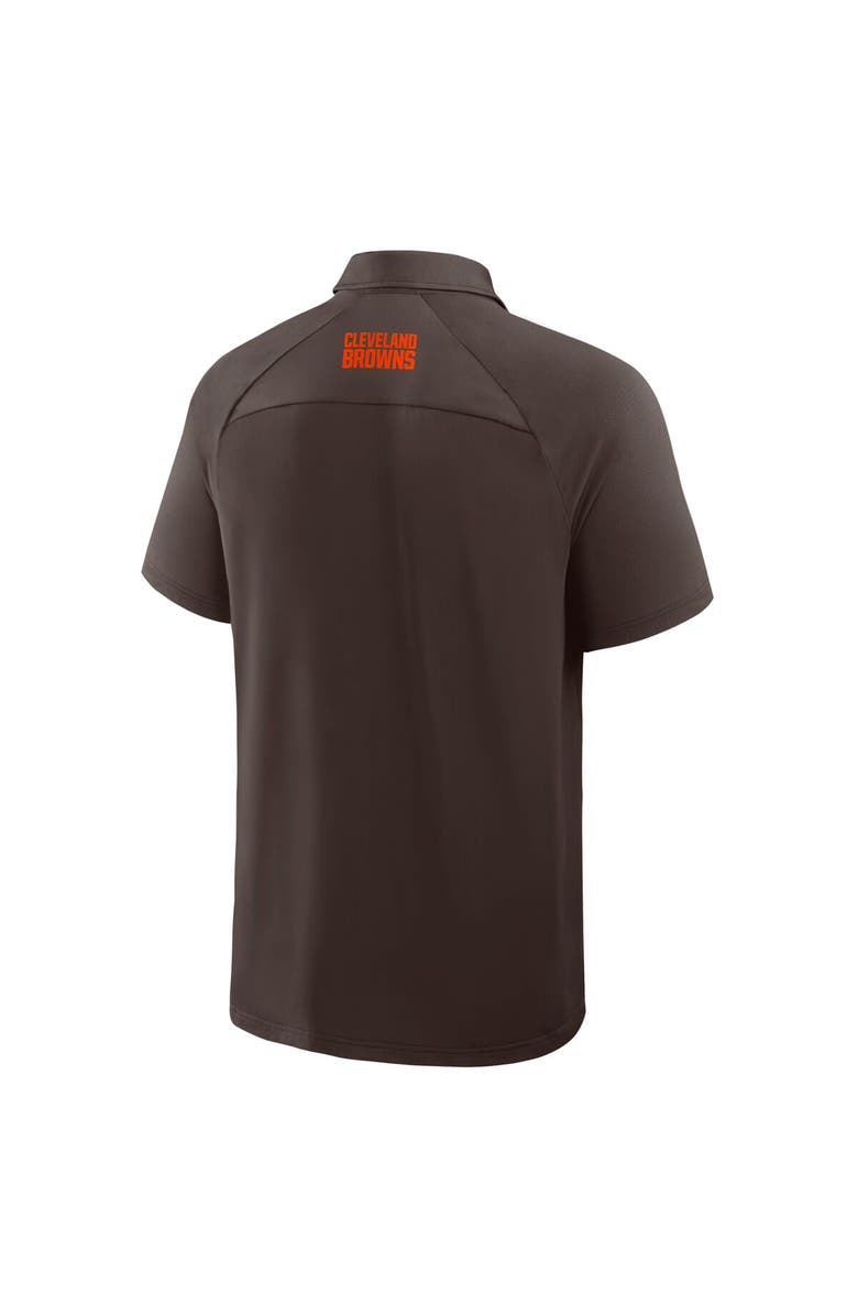 FANATICS Men's Fanatics Brown Cleveland Browns Back Around Raglan Polo, Alternate, color, Brown