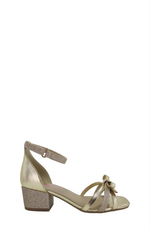 Jellypop Kids' Zendah Metallic Block Heel Sandal In Gold