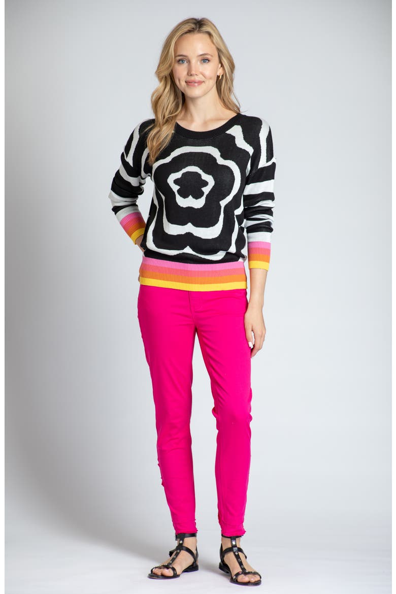 Double Tulip Hem Back Skinny Jeans, Alternate, color, PINK