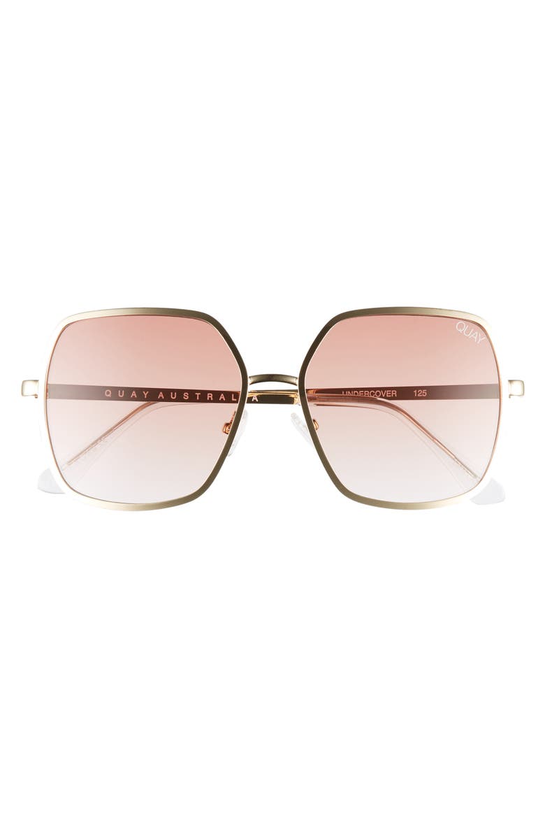 Australia 57mm Square Sunglasses, Alternate, color, GOLD/ PEACH
