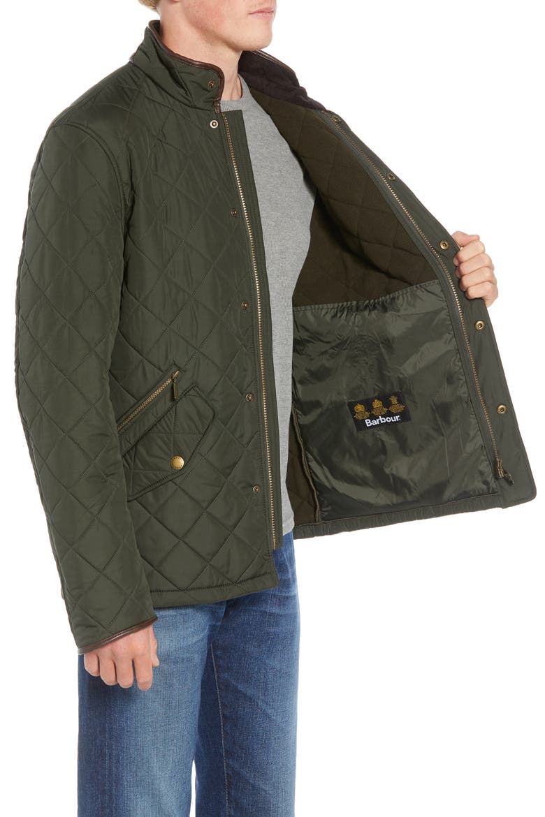 Powell Diamond Quilted Jacket, Alternate, color, SAGE
