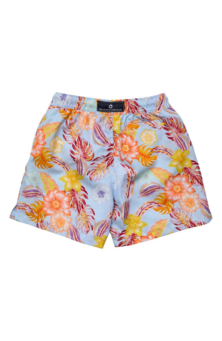 Snapper Rock Kids' Boho Tropical Volley Board Shorts, Alternate, color, 