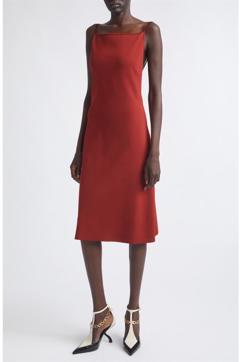 Sweater Slipdress, Alternate, color, COLLEGE RED