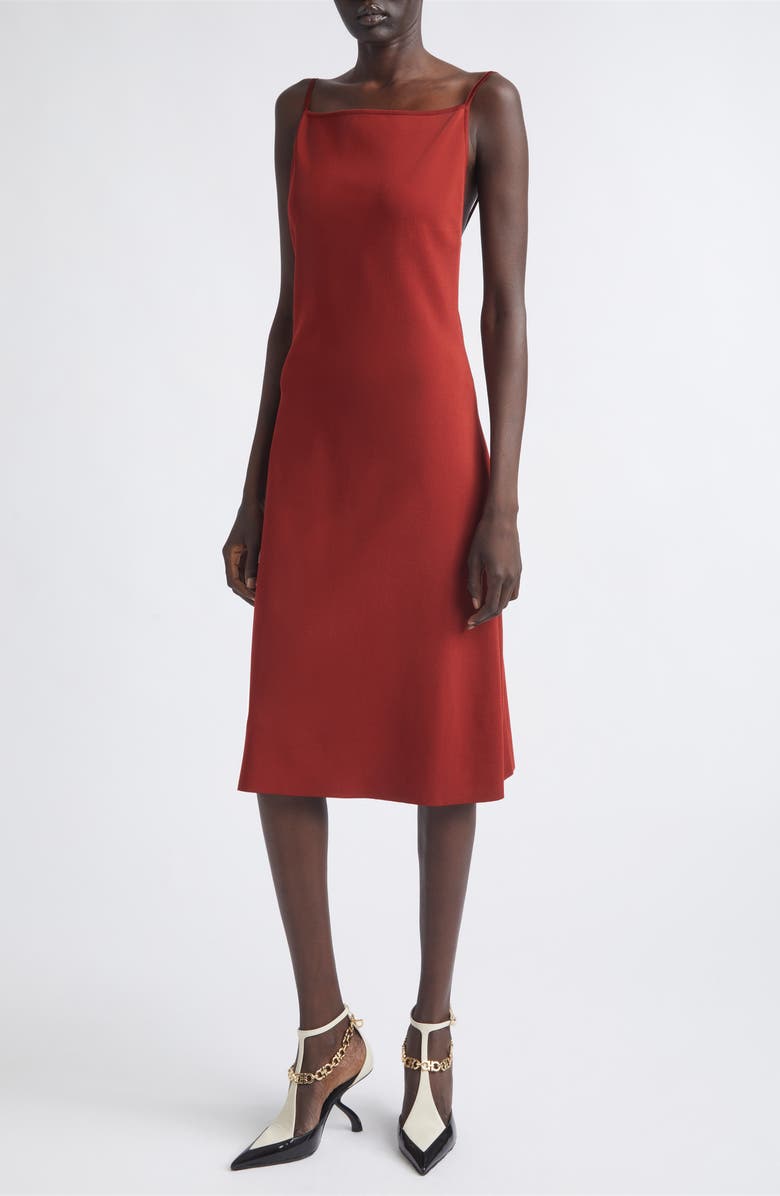 FERRAGAMO Sweater Slipdress, Alternate, color, College Red