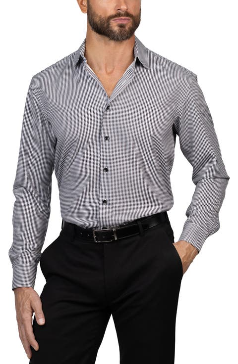 Trim Fit Gingham Dress Shirt