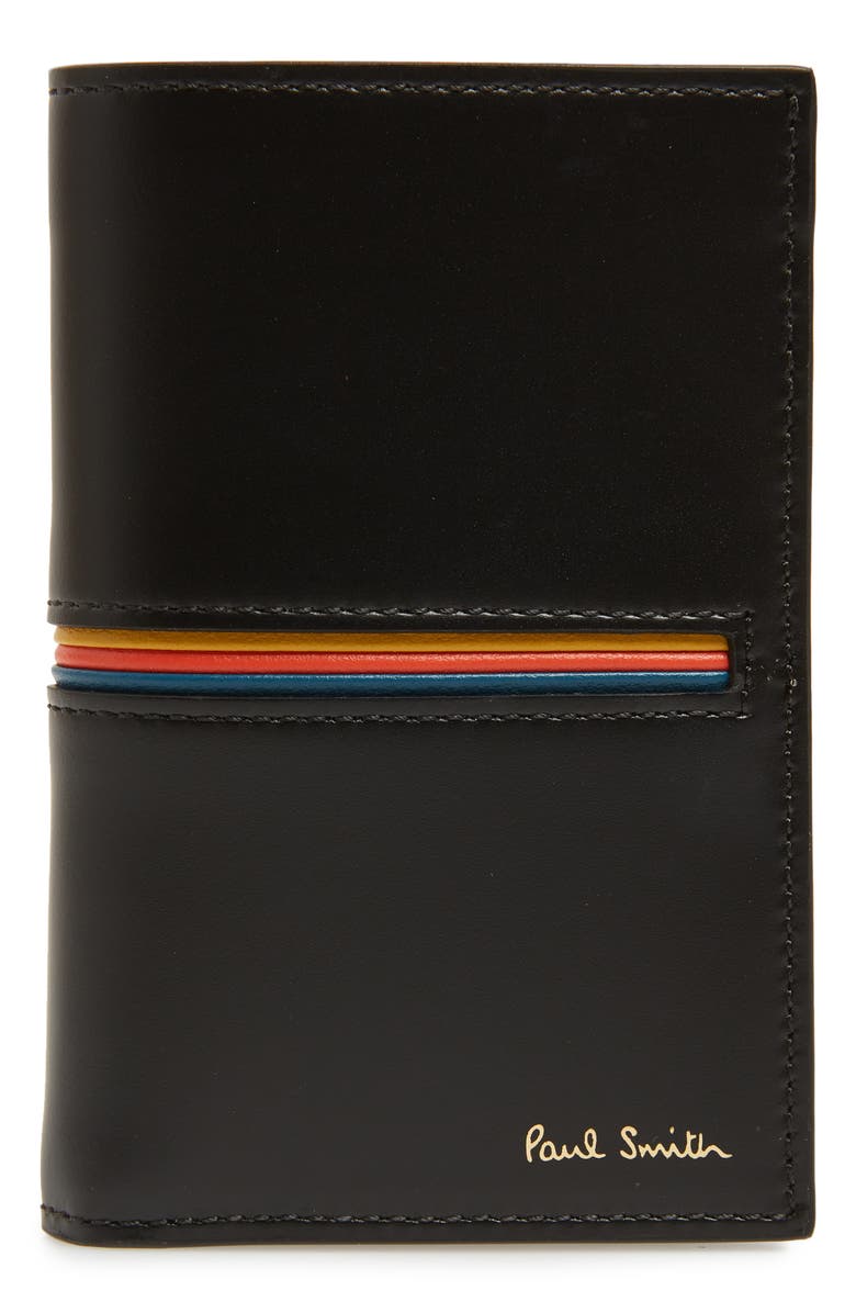 Paul Smith Flip Leather Card Case, Main, color, 