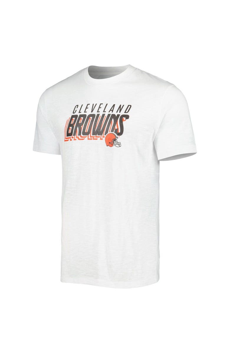 CONCEPTS SPORT Men's Concepts Sport Charcoal/White Cleveland Browns Downfield T-Shirt & Shorts Sleep Set, Alternate, color, 