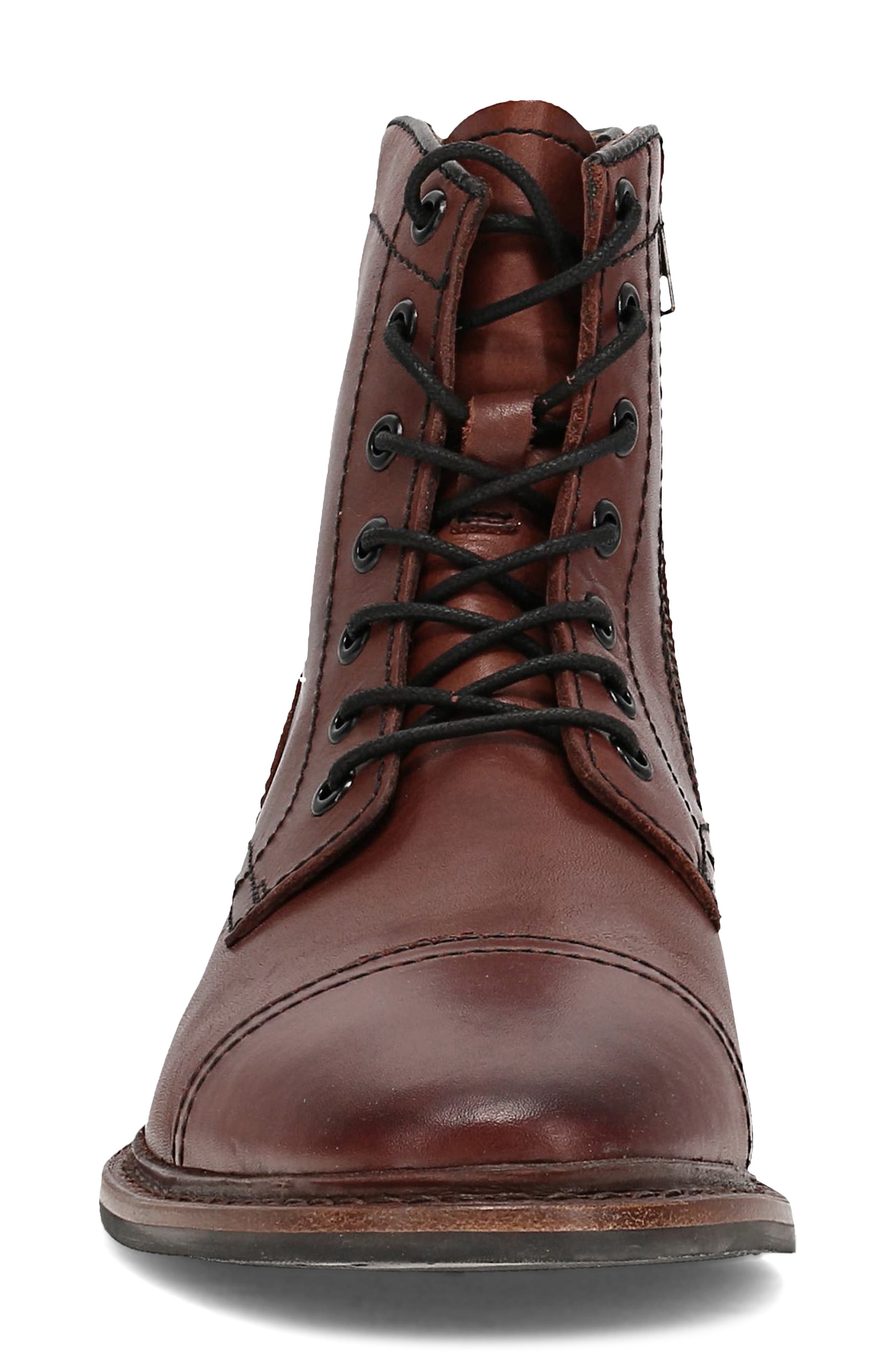 Frye Paul Lace-Up Boot, Alternate, color, Brown