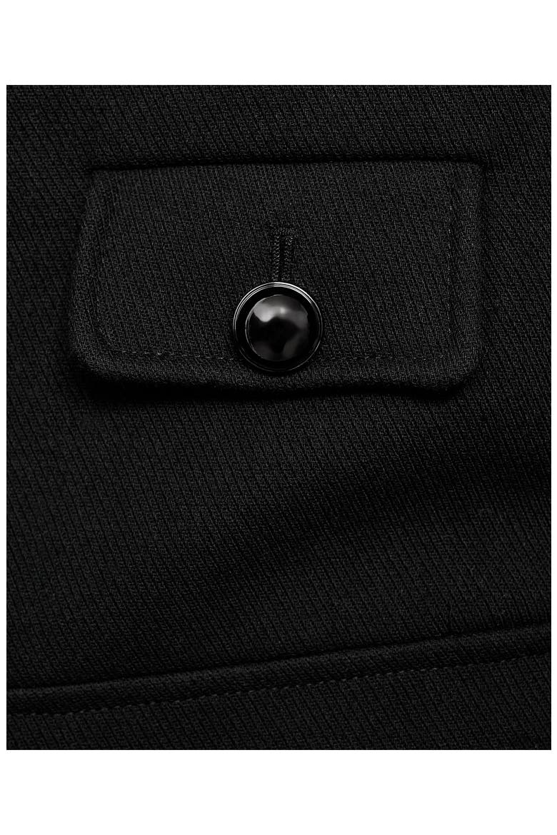 Claudia Button Front Jacket, Alternate, color, BLACK