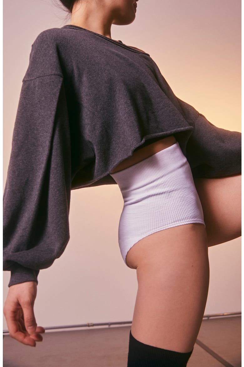 Free People FP Movement The Way You Sweat Sweatshirt, Alternate, color, CHARCOAL HEATHER