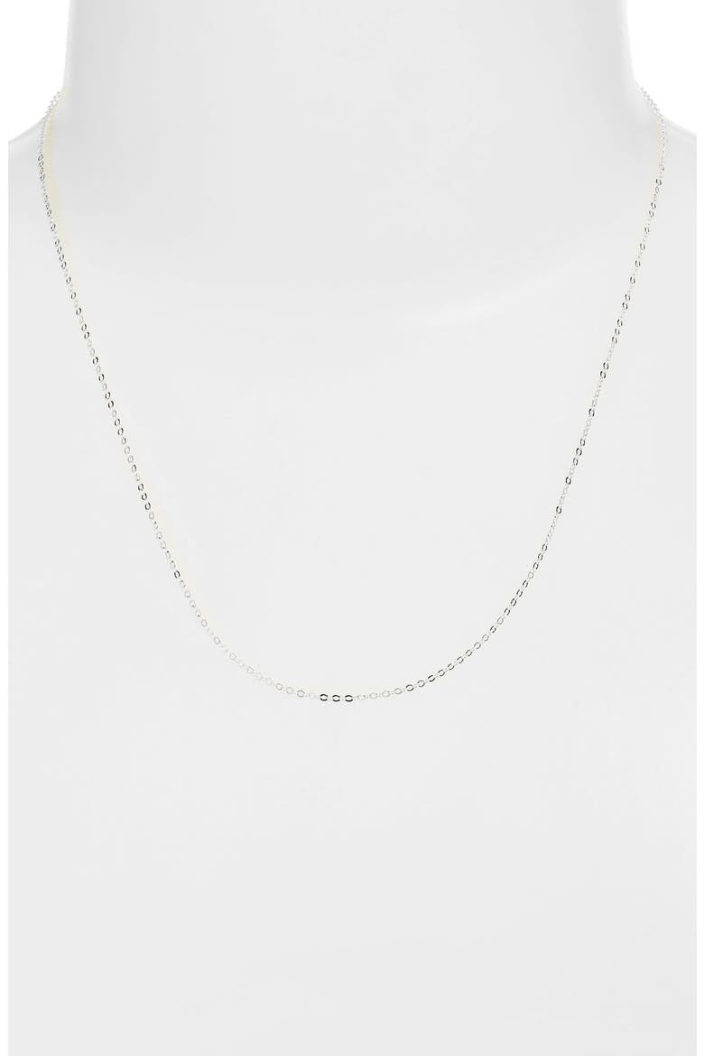 Chain Necklace, Alternate, color, SILVER