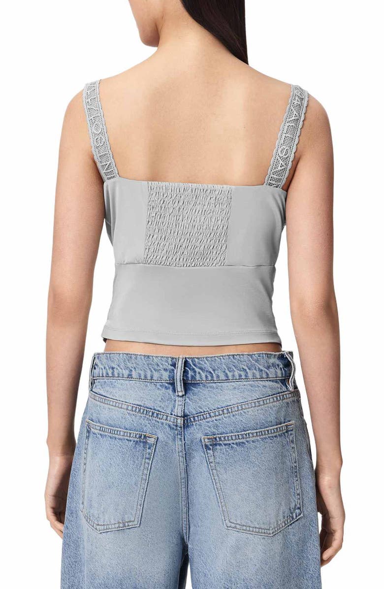 AllSaints Celena Crop Tank, Alternate, color, Quarry Blue