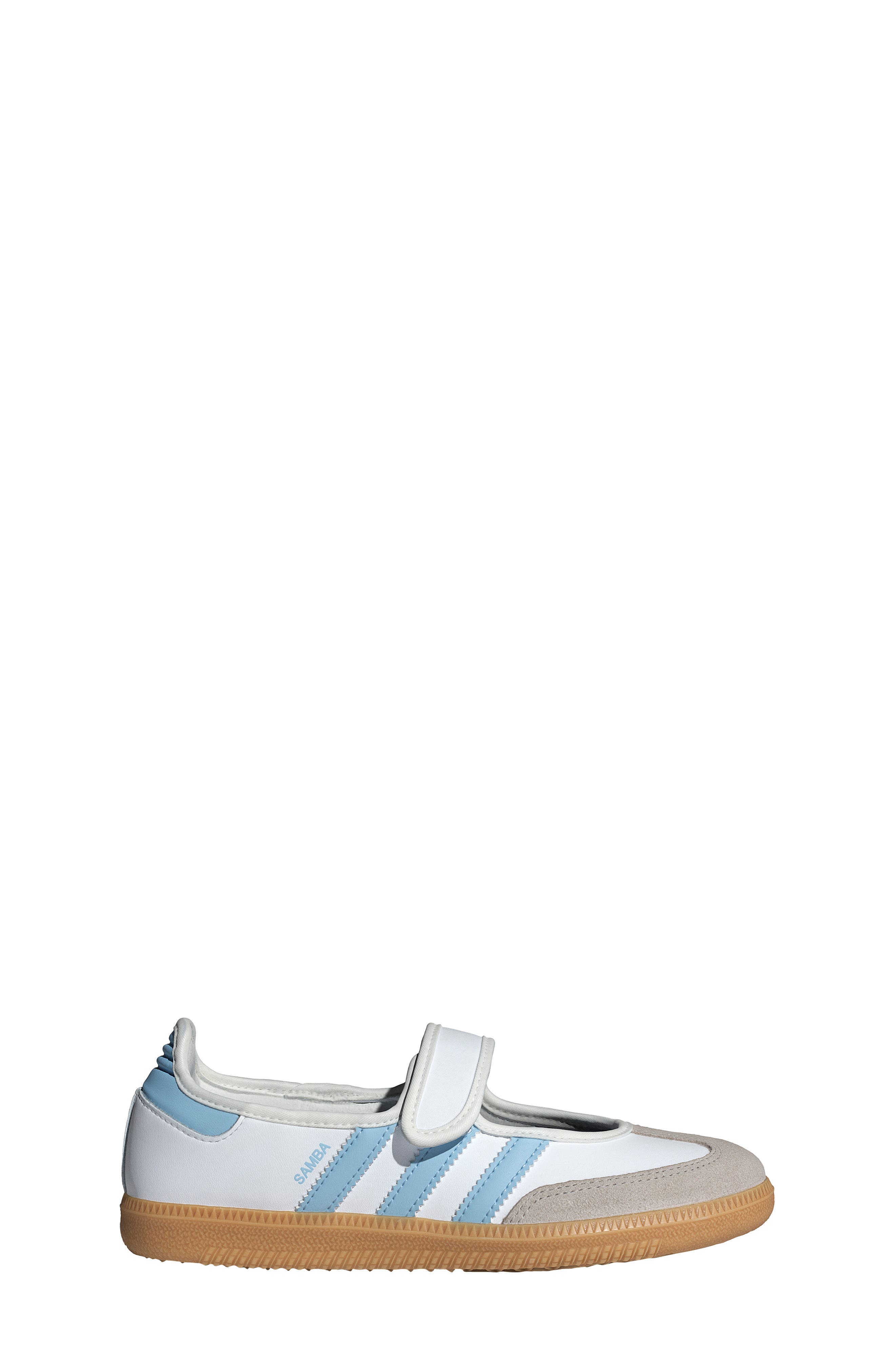 Kids' Samba Jane Sneaker, Alternate, color, WHITE/ CLEAR SKY/ GUM